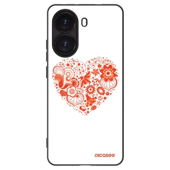 Picasee silikonový černý obal pro Xiaomi Poco X7 Pro 5G - Velké srdce