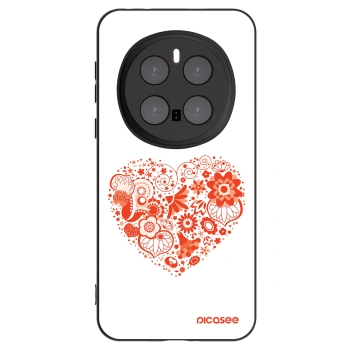 Picasee silikonový černý obal pro Honor Magic7 Pro 5G - Velké srdce