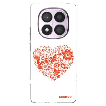 Picasee silikonový průhledný obal pro Xiaomi Redmi Note 14 Pro 4G - Velké srdce
