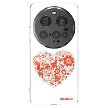Picasee silikonový průhledný obal pro Xiaomi 15 Ultra - Velké srdce