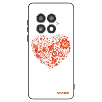 Picasee silikonový černý obal pro OnePlus 13 5G - Velké srdce