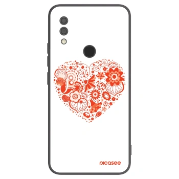 Picasee silikonový černý obal pro Xiaomi Redmi 7 - Velké srdce