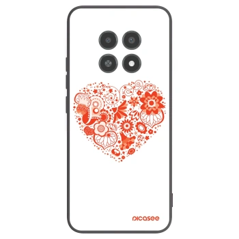 Picasee silikonový černý obal pro Realme 12X - Velké srdce