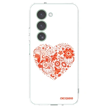 Picasee silikonový průhledný obal pro Xiaomi Redmi 15 5G - Velké srdce