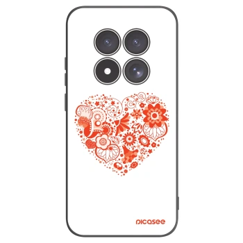 Picasee silikonový černý obal pro Xiaomi Redmi Note 15 Pro 4G - Velké srdce