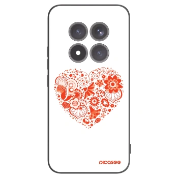 Picasee silikonový černý obal pro Xiaomi Redmi Note 15 Pro+ - Velké srdce