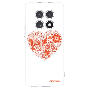 Picasee silikonový průhledný obal pro Xiaomi Redmi Note 15 - Velké srdce