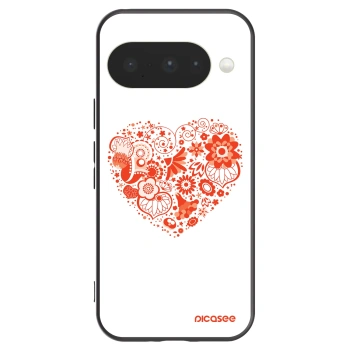 Picasee silikonový černý obal pro Google Pixel 10 - Velké srdce