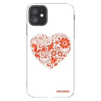 Picasee silikonový průhledný obal pro Apple iPhone 11 - Velké srdce