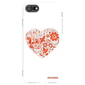Picasee silikonový průhledný obal pro Apple iPhone 8 - Velké srdce