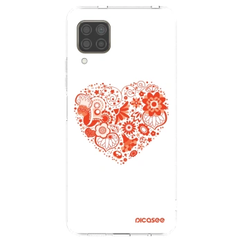 Picasee silikonový průhledný obal pro Huawei P40 Lite - Velké srdce