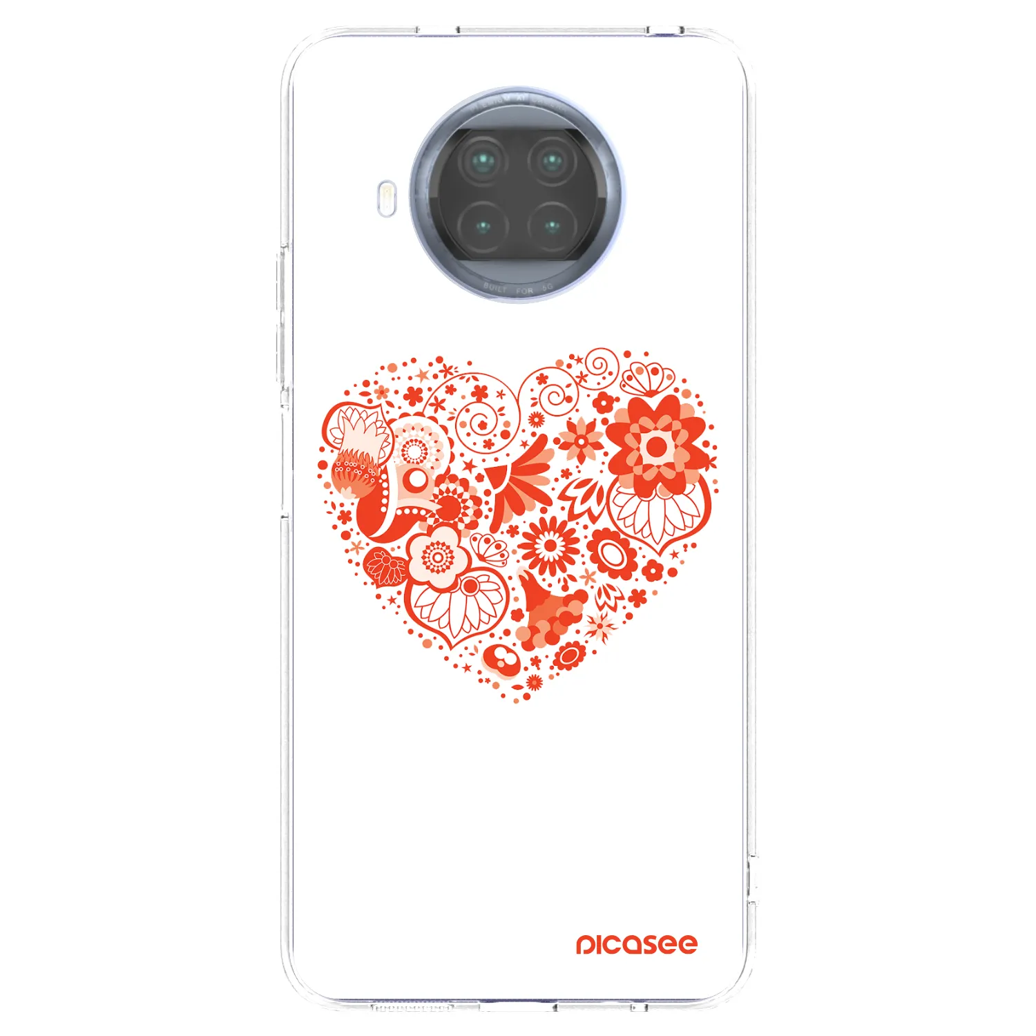 Picasee silikonový průhledný obal pro Xiaomi Mi 10T Lite - Velké srdce