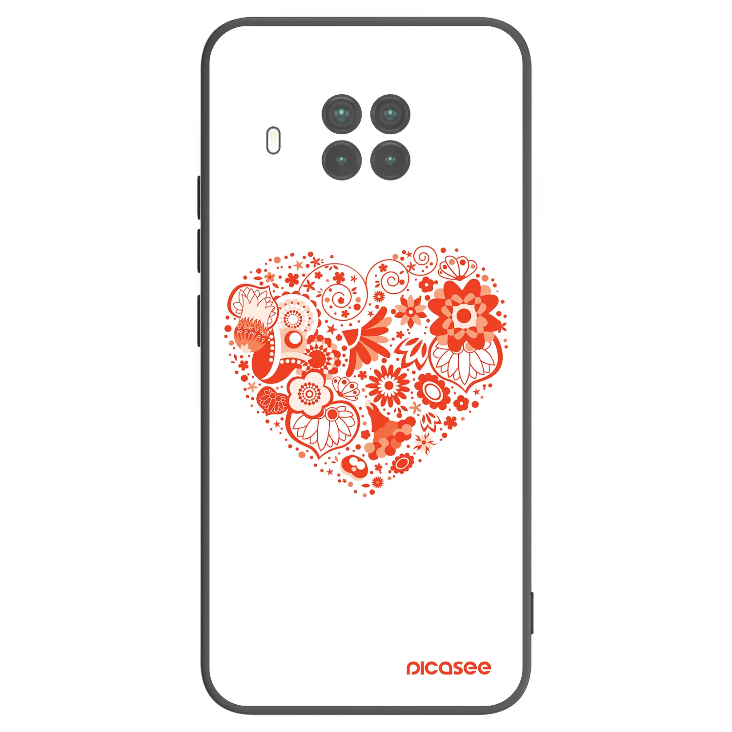 Picasee silikonový černý obal pro Xiaomi Mi 10T Lite - Velké srdce