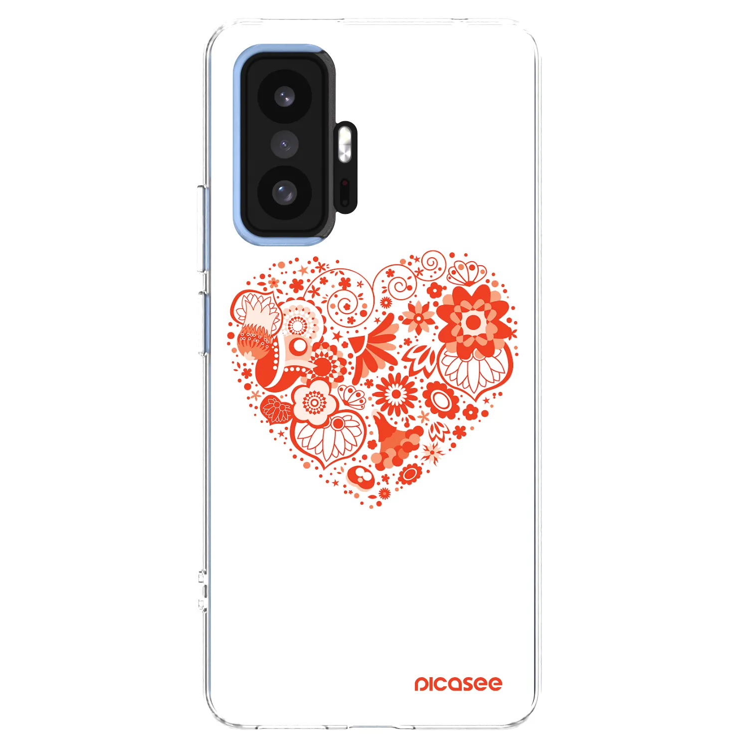 Picasee silikonový průhledný obal pro Xiaomi 11T - Velké srdce