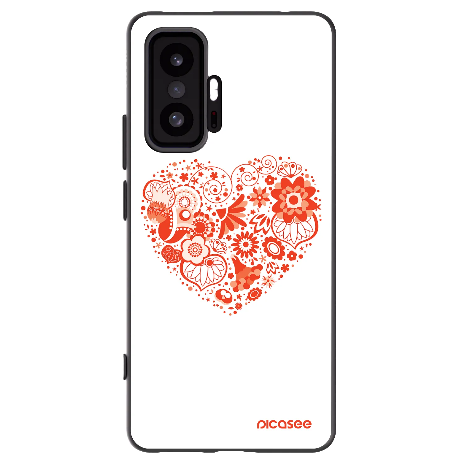 Picasee silikonový černý obal pro Xiaomi 11T Pro - Velké srdce