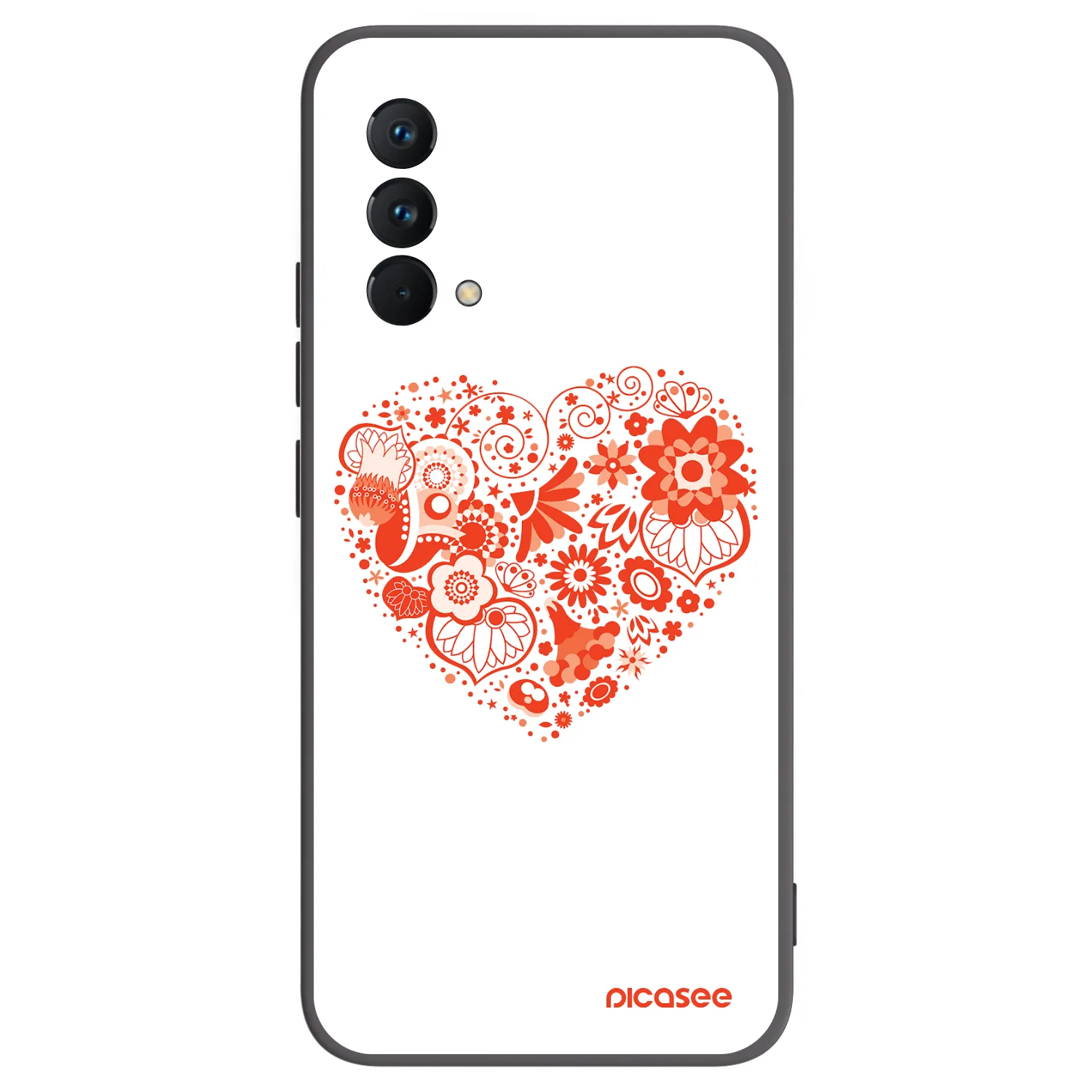 Picasee silikonový černý obal pro Realme GT Master Edition 5G - Velké srdce