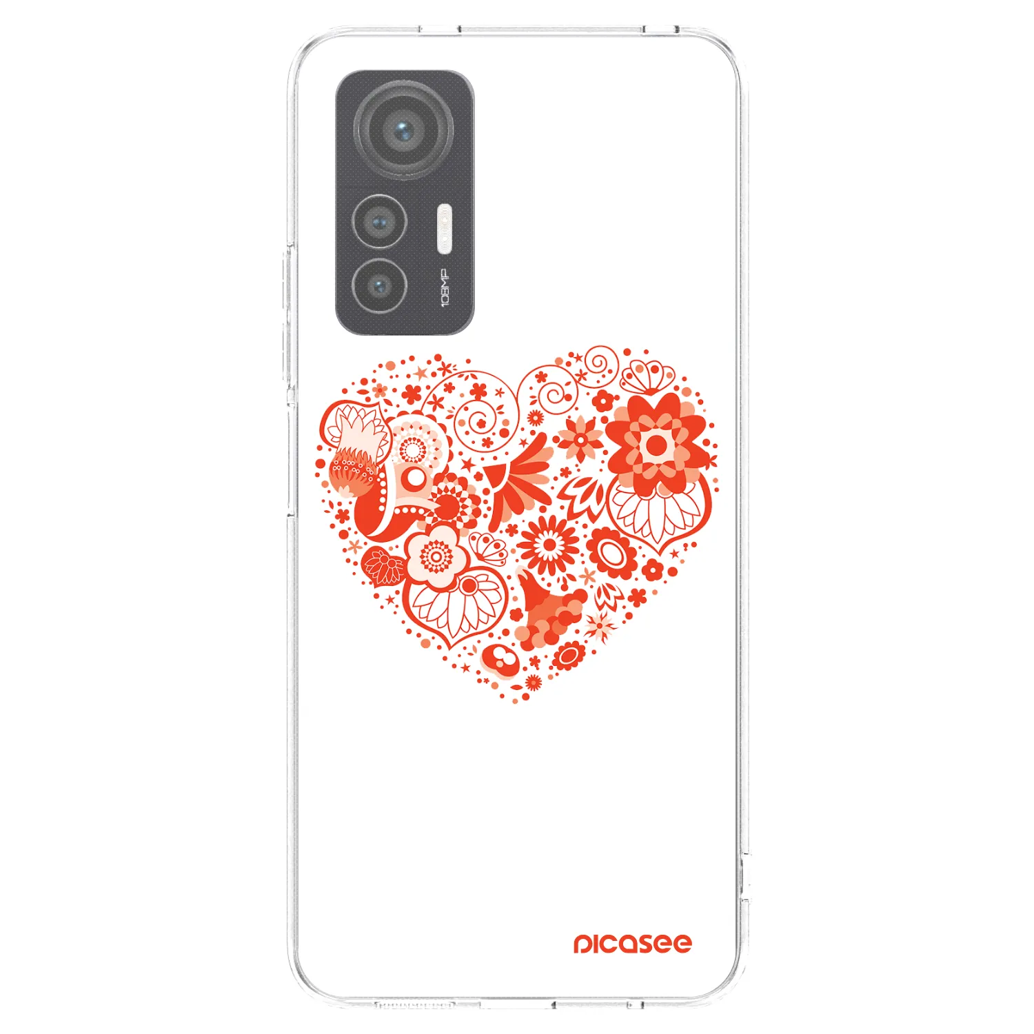 Picasee silikonový průhledný obal pro Xiaomi 12 Lite - Velké srdce