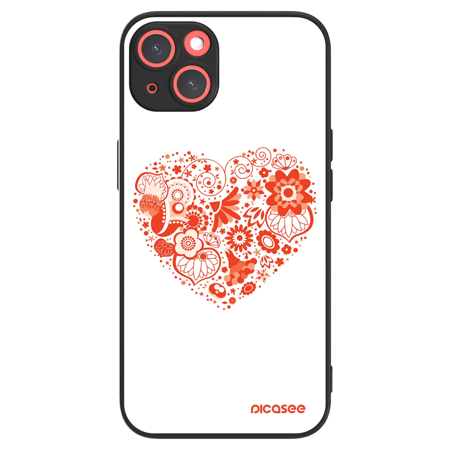 Picasee ULTIMATE CASE MagSafe pro Apple iPhone 13 - Velké srdce