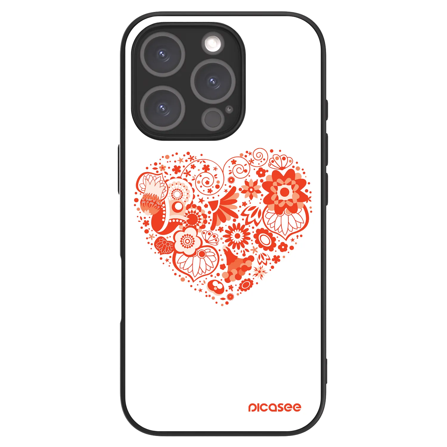 Picasee ULTIMATE CASE MagSafe pro Apple iPhone 16 Pro - Velké srdce