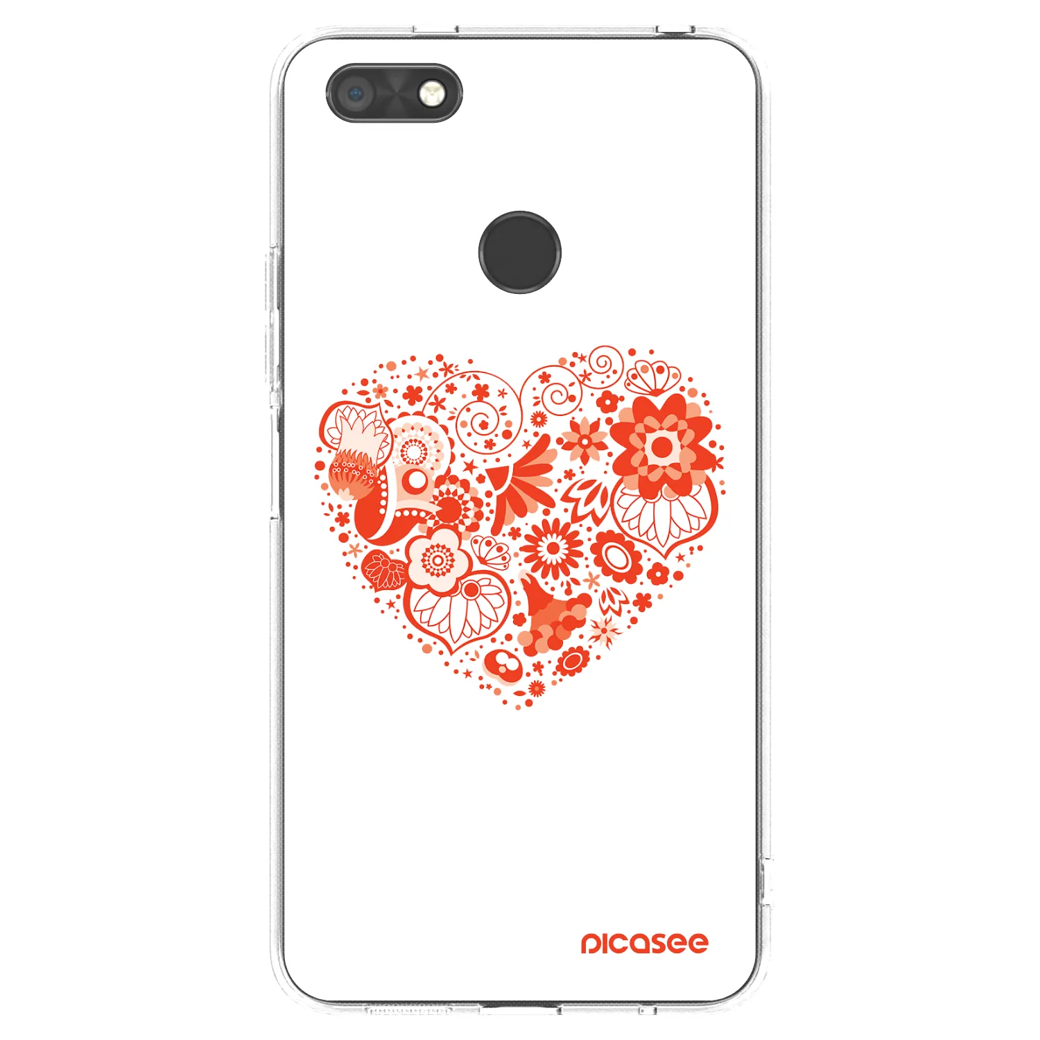 Picasee silikonový průhledný obal pro Huawei P9 Lite Mini - Velké srdce