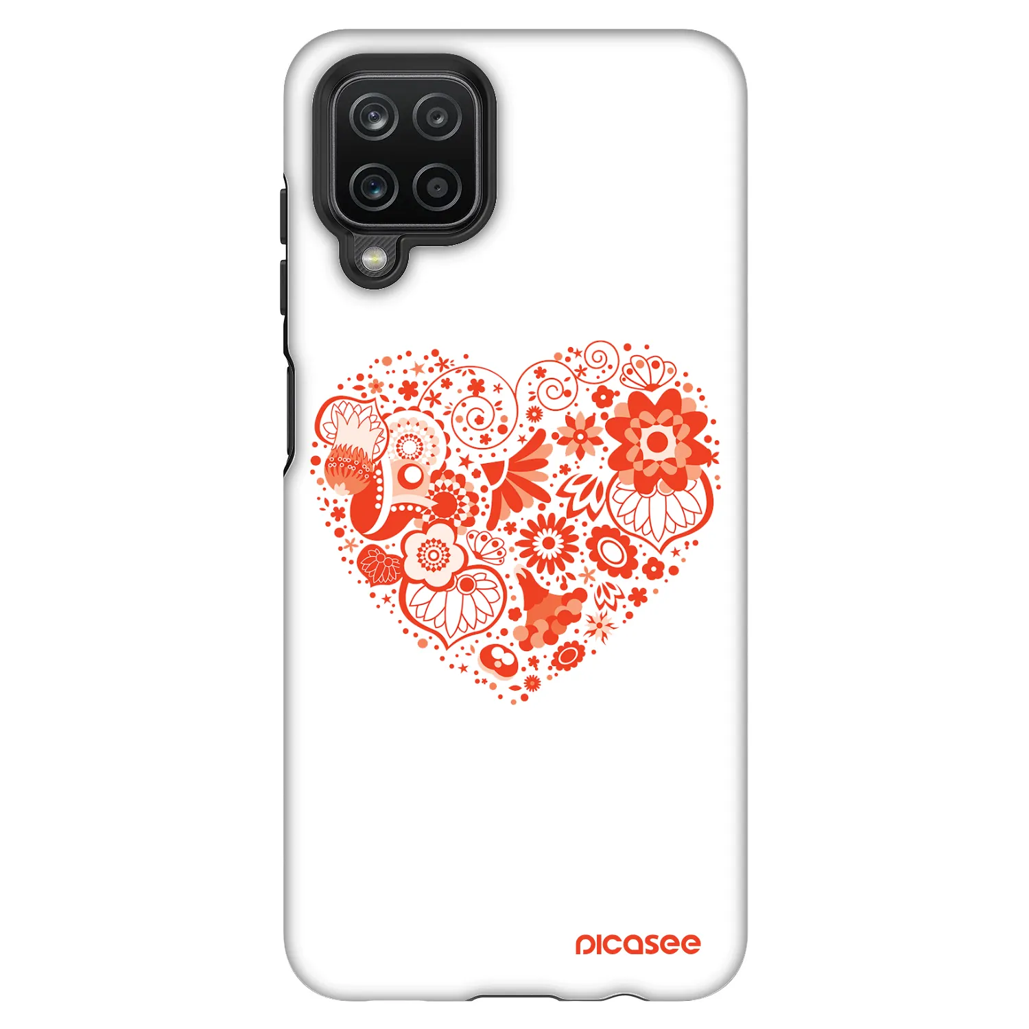 Picasee Fashion Case pro Samsung Galaxy A12 A125F - Velké srdce