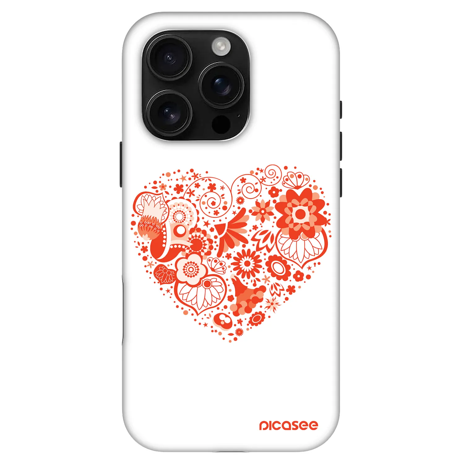 Picasee Fashion Case MagSafe Apple iPhone 16 Pro - Velké srdce