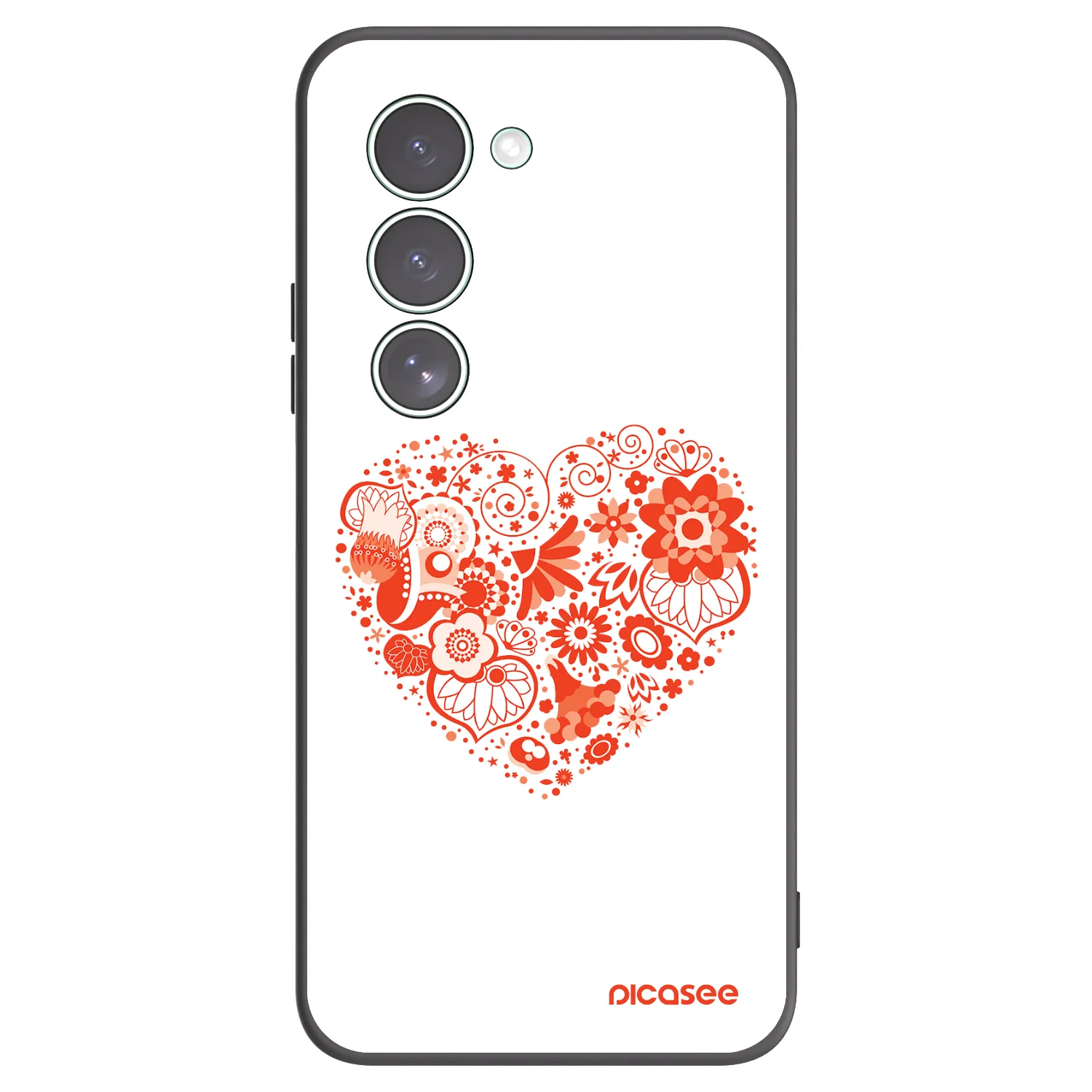 Picasee silikonový černý obal pro Xiaomi Redmi 15 5G - Velké srdce