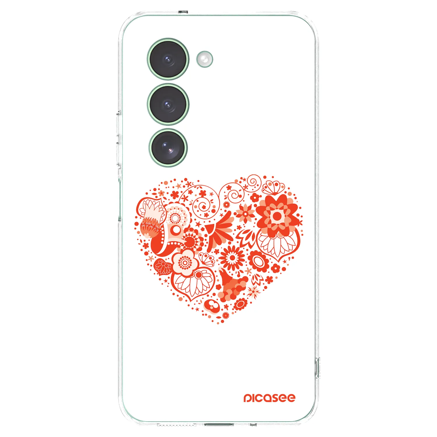 Picasee silikonový průhledný obal pro Xiaomi Redmi 15 5G - Velké srdce