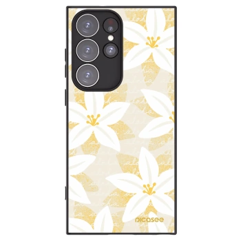 Picasee silikonový černý obal pro Samsung Galaxy S23 Ultra 5G - Island Leave