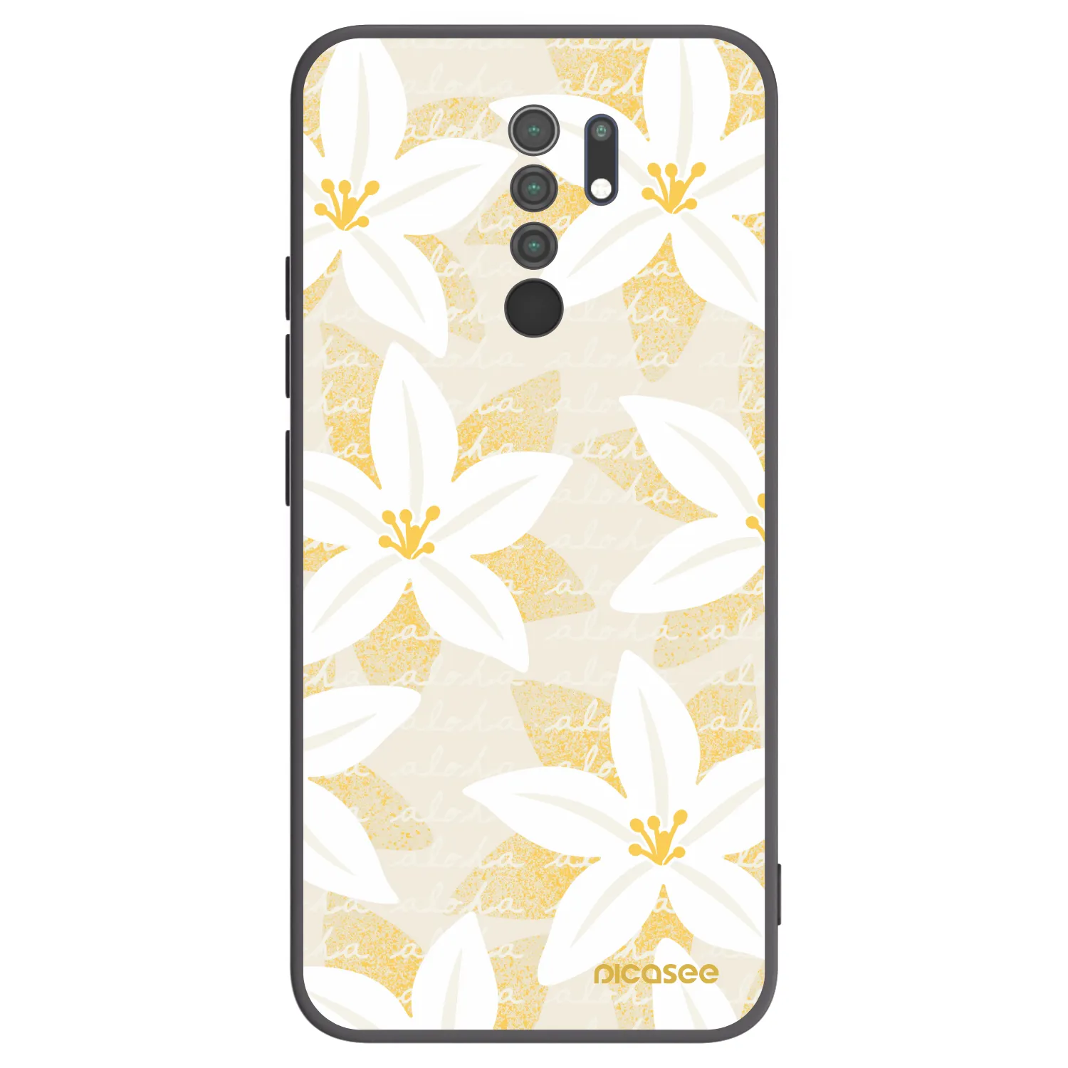 Picasee silikonový černý obal pro Xiaomi Redmi 9 - Island Leave