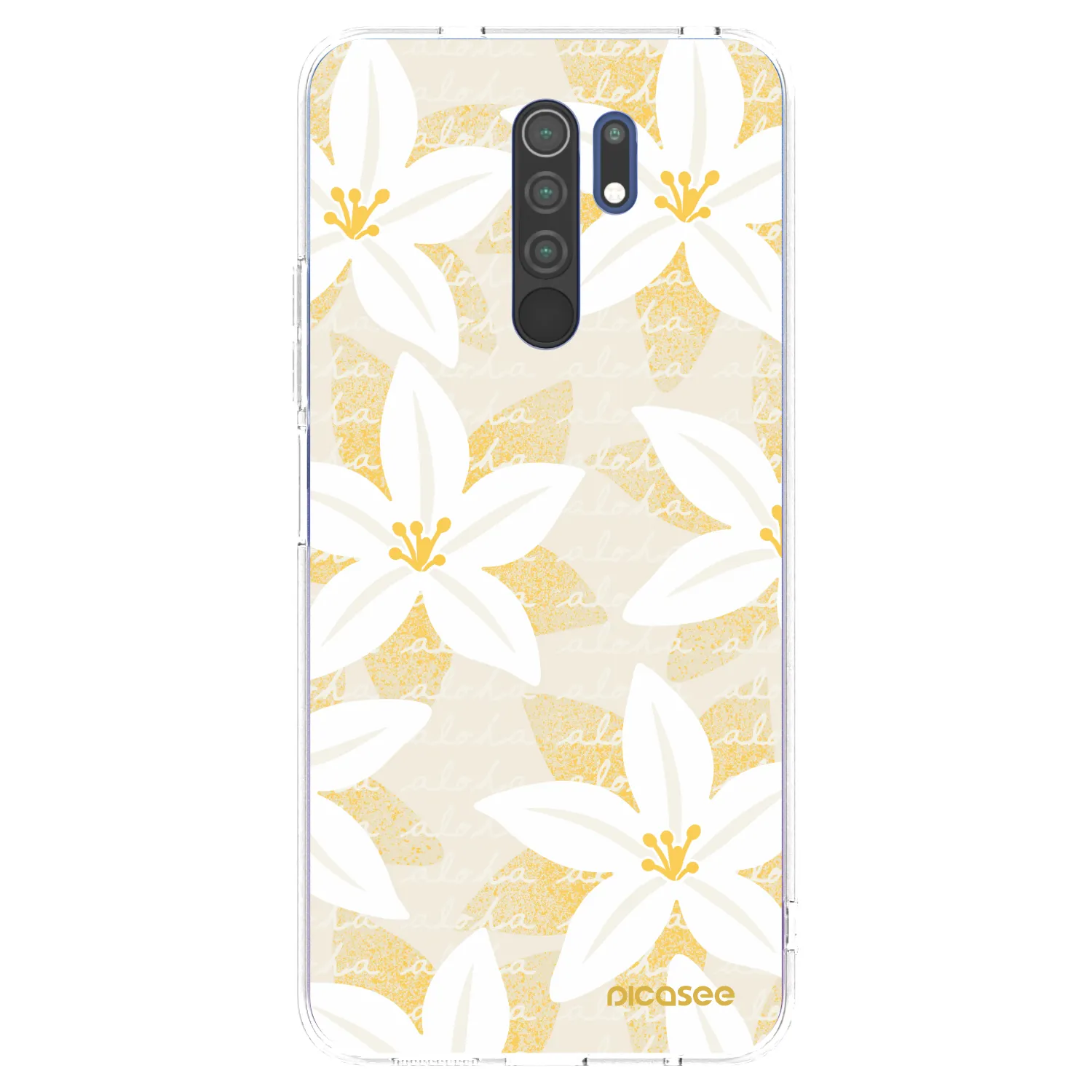 Picasee silikonový průhledný obal pro Xiaomi Redmi 9 - Island Leave