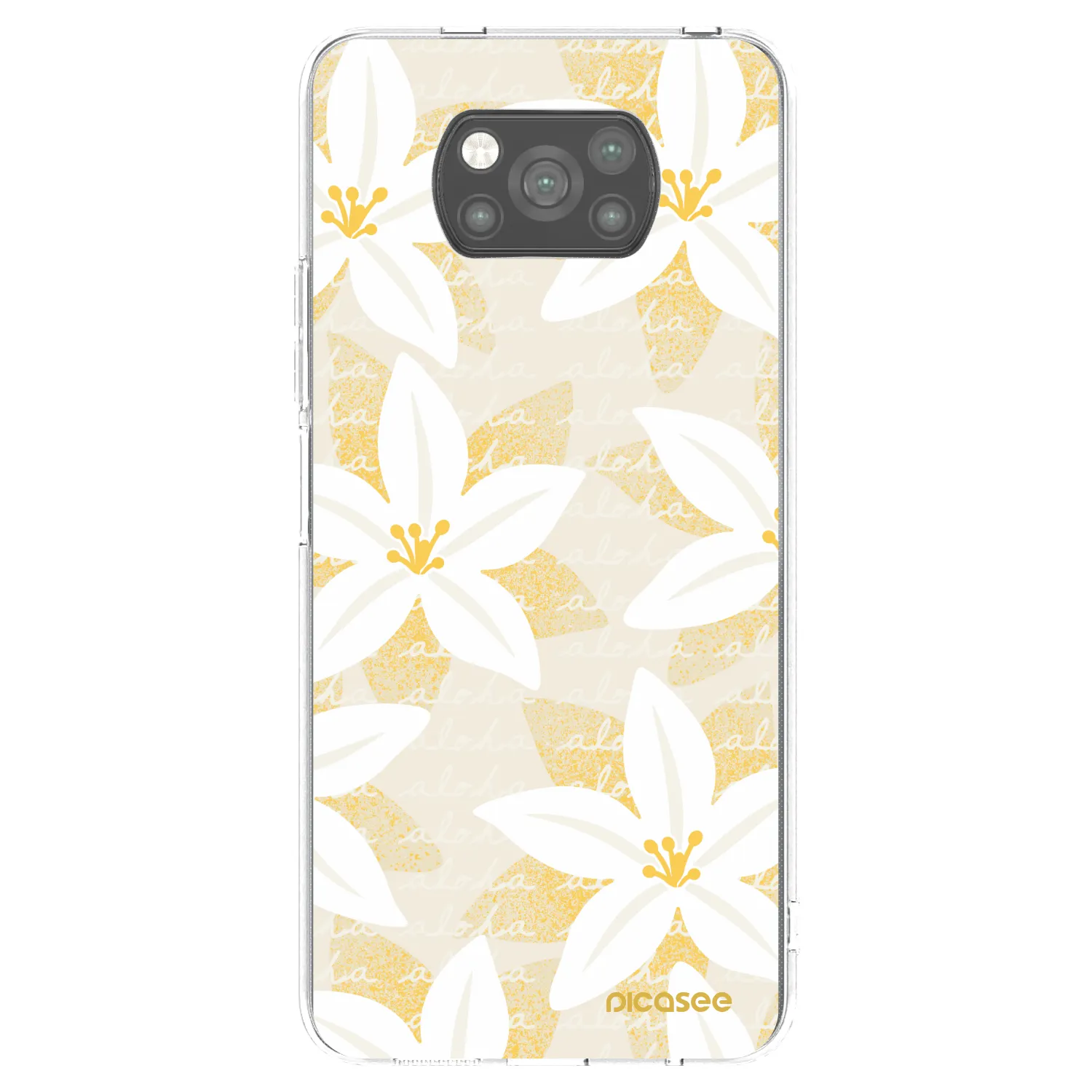 Picasee silikonový černý obal pro Xiaomi Poco X3 - Island Leave