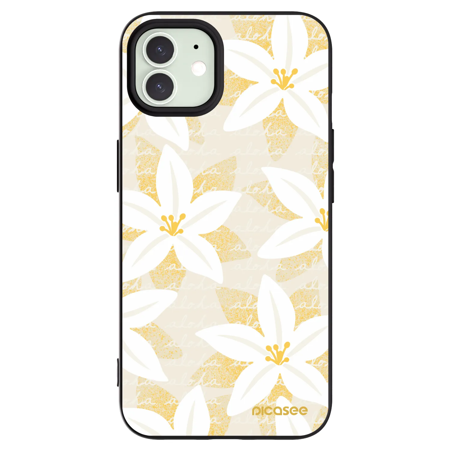 Picasee silikonový černý obal pro Apple iPhone 12 - Island Leave
