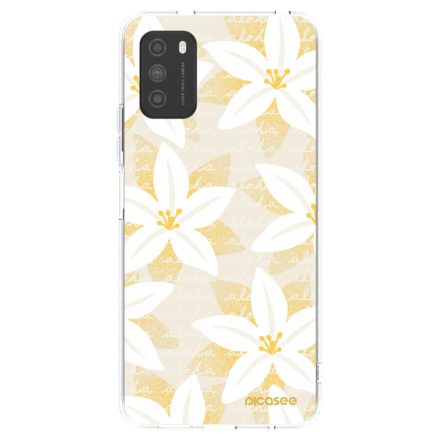 Picasee silikonový průhledný obal pro Xiaomi Poco M3 - Island Leave