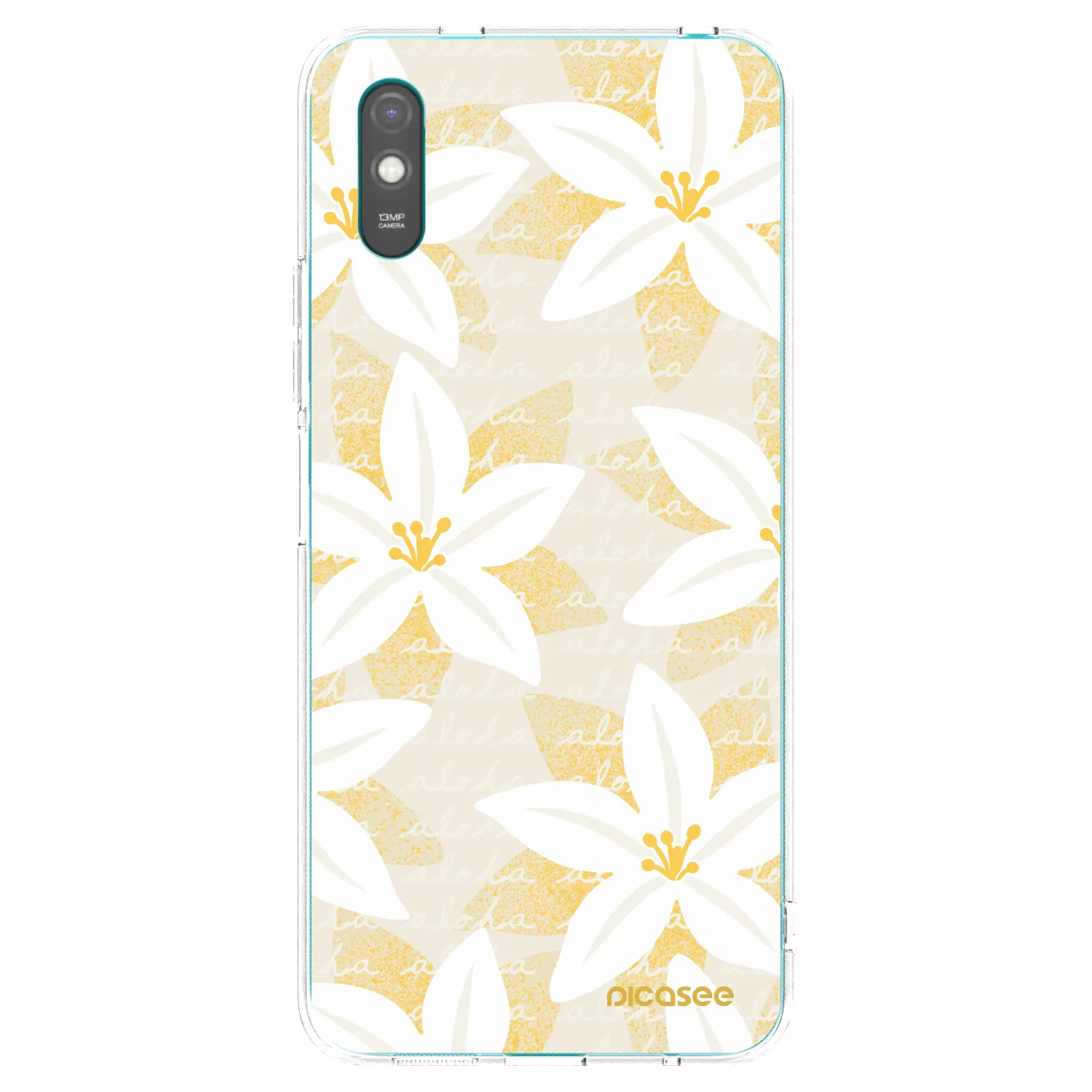 Picasee silikonový průhledný obal pro Xiaomi Redmi 9AT - Island Leave