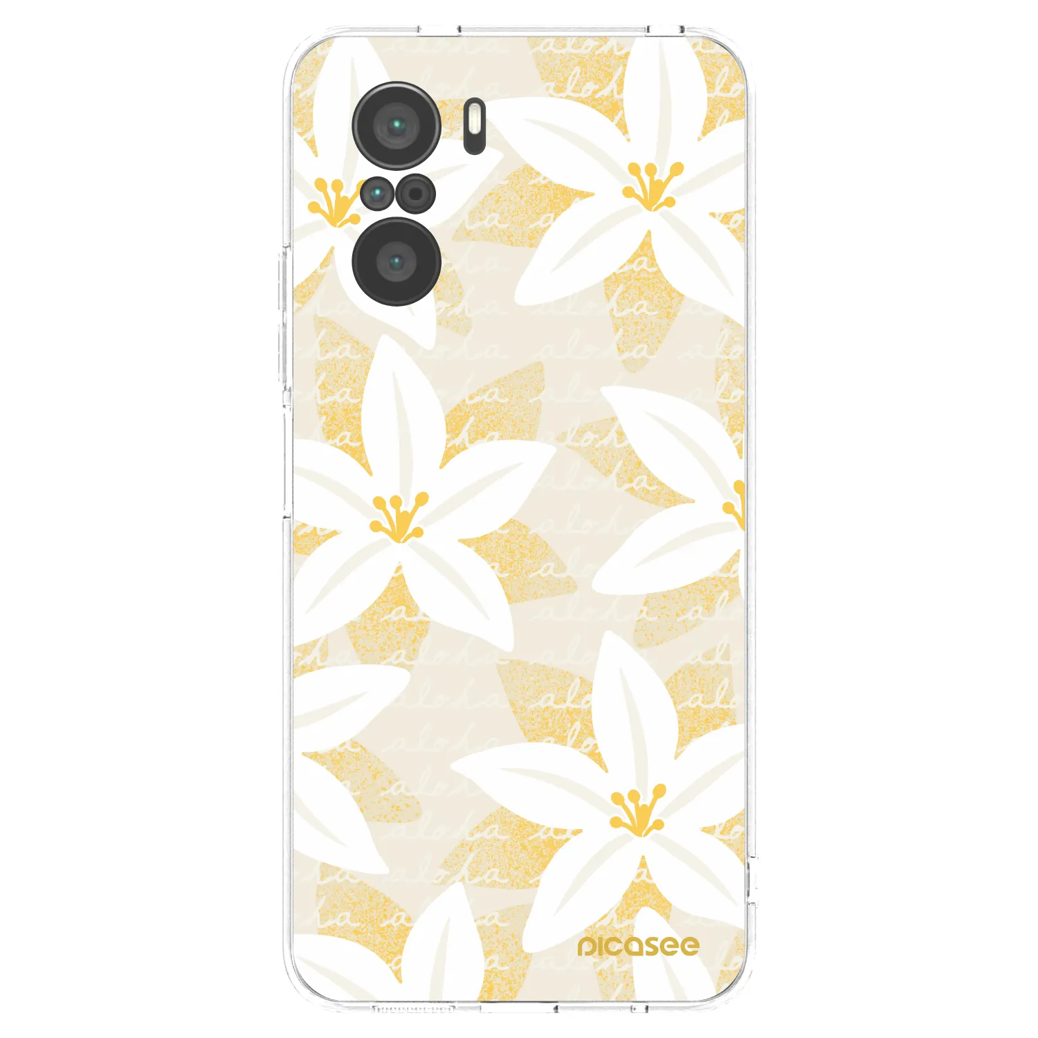 Picasee silikonový průhledný obal pro Xiaomi Poco F3 - Island Leave