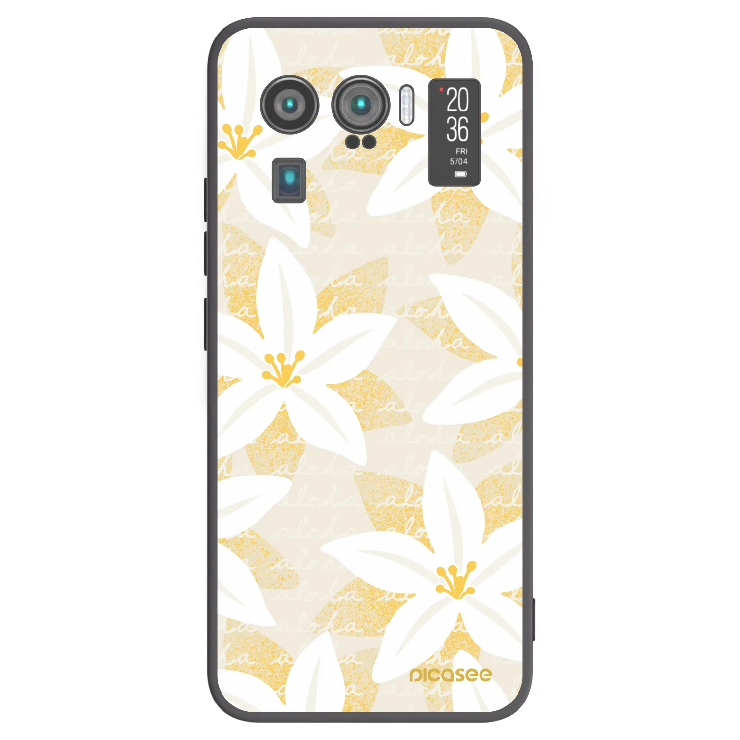 Picasee silikonový černý obal pro Xiaomi Mi 11 Ultra - Island Leave