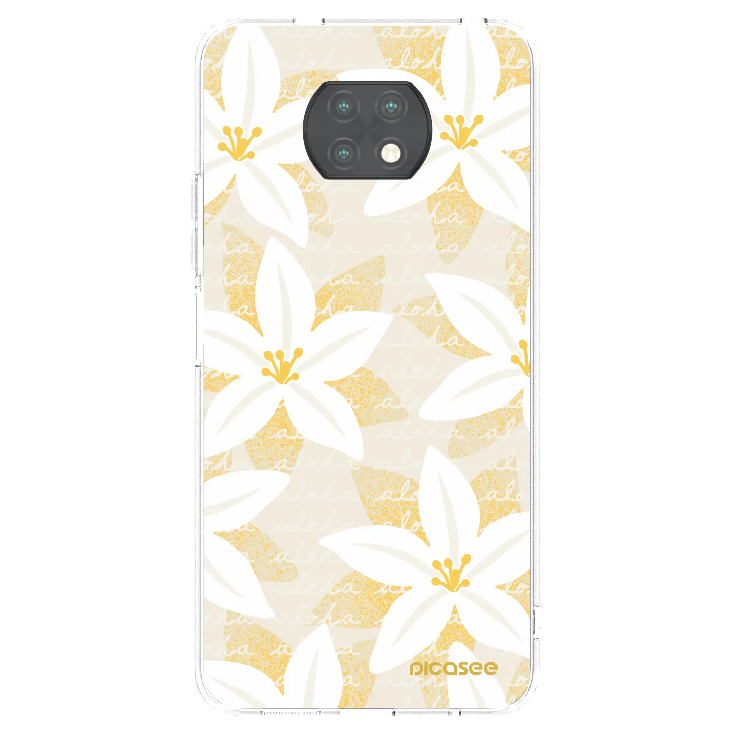 Picasee silikonový průhledný obal pro Xiaomi Redmi Note 9T - Island Leave