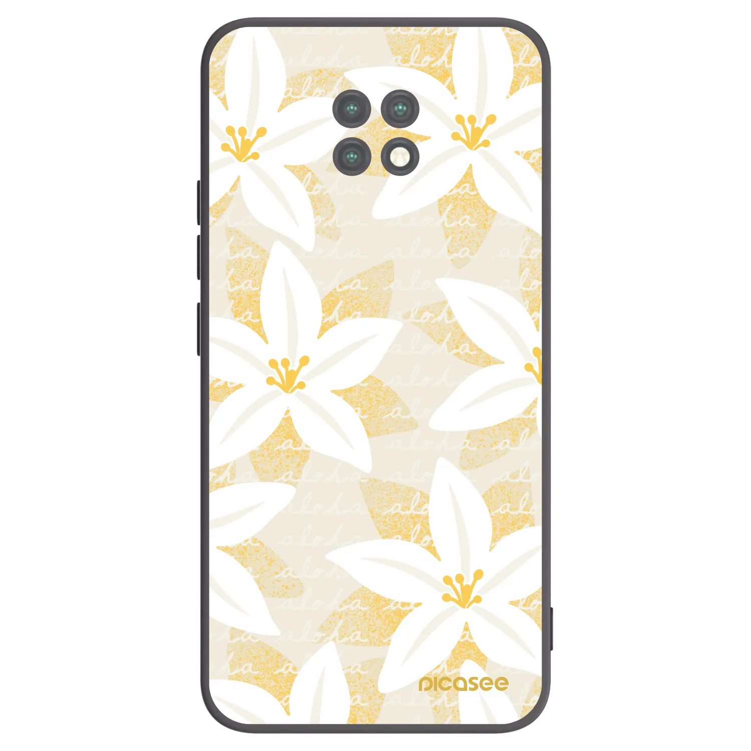 Picasee silikonový černý obal pro Xiaomi Redmi Note 9T - Island Leave