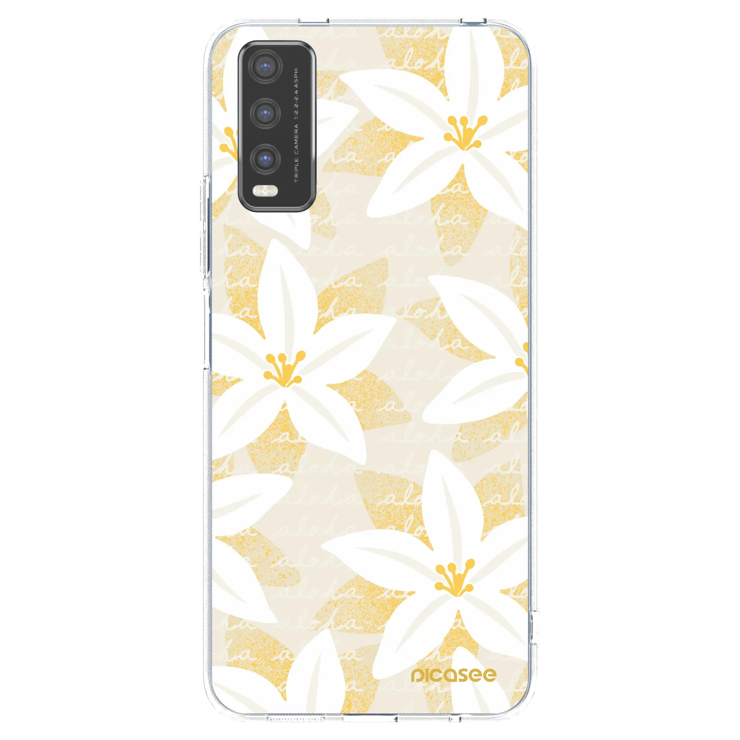 Picasee silikonový průhledný obal pro Vivo Y20s - Island Leave