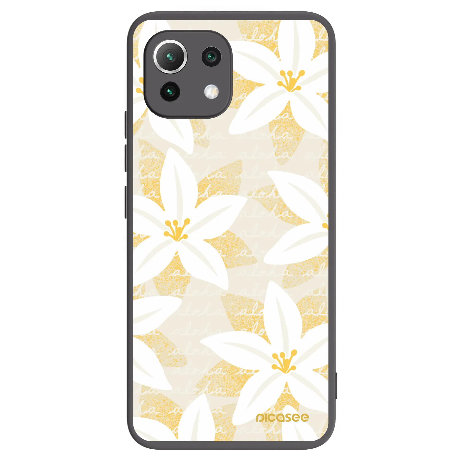 Picasee silikonový černý obal pro Xiaomi 11 Lite 5G NE - Island Leave
