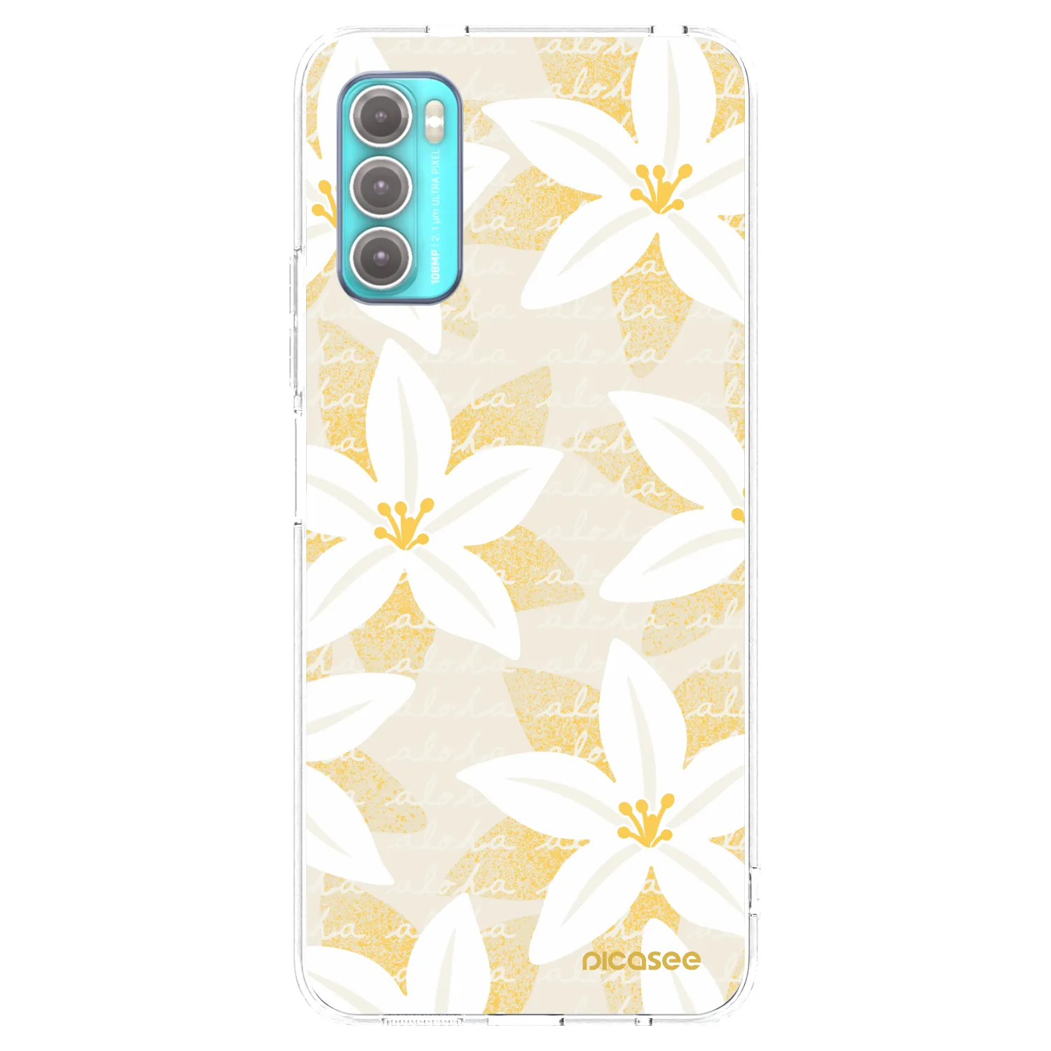 Picasee silikonový průhledný obal pro Motorola Moto G60 - Island Leave