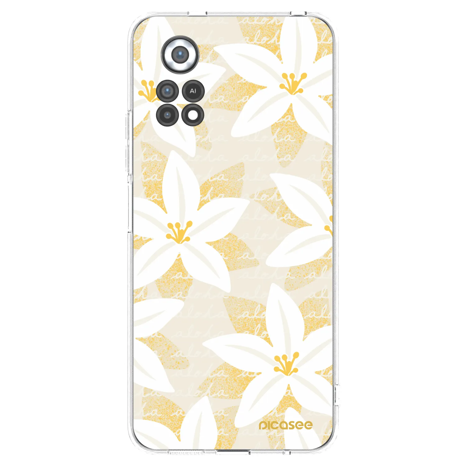 Picasee silikonový průhledný obal pro Xiaomi Poco X4 Pro 5G - Island Leave