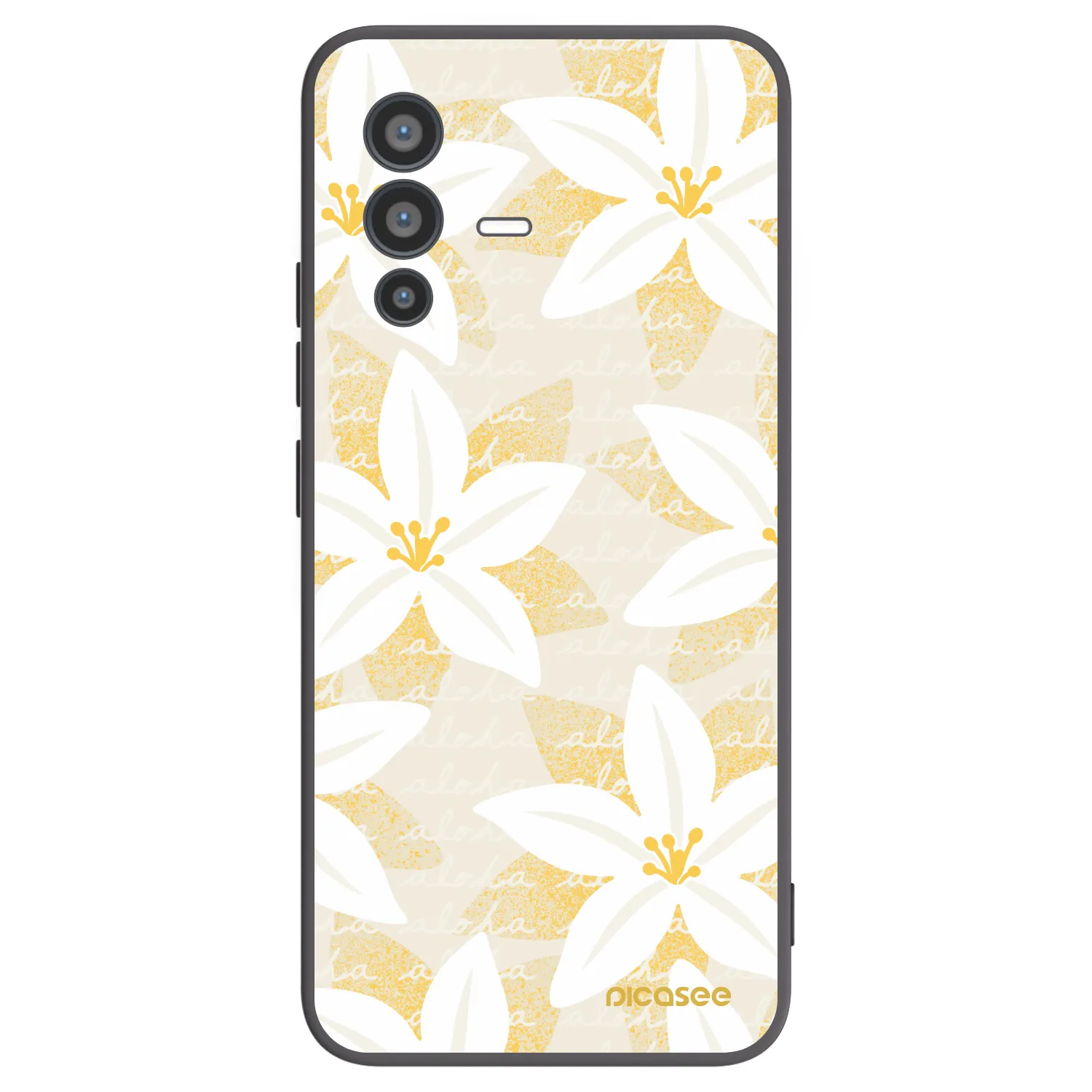 Picasee silikonový černý obal pro Vivo V23 5G - Island Leave