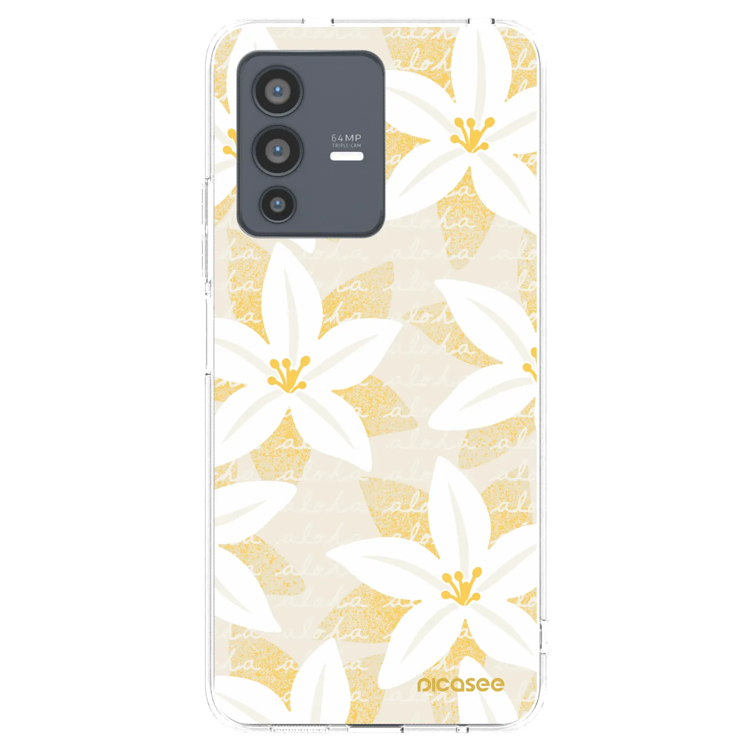 Picasee silikonový průhledný obal pro Vivo V23 5G - Island Leave