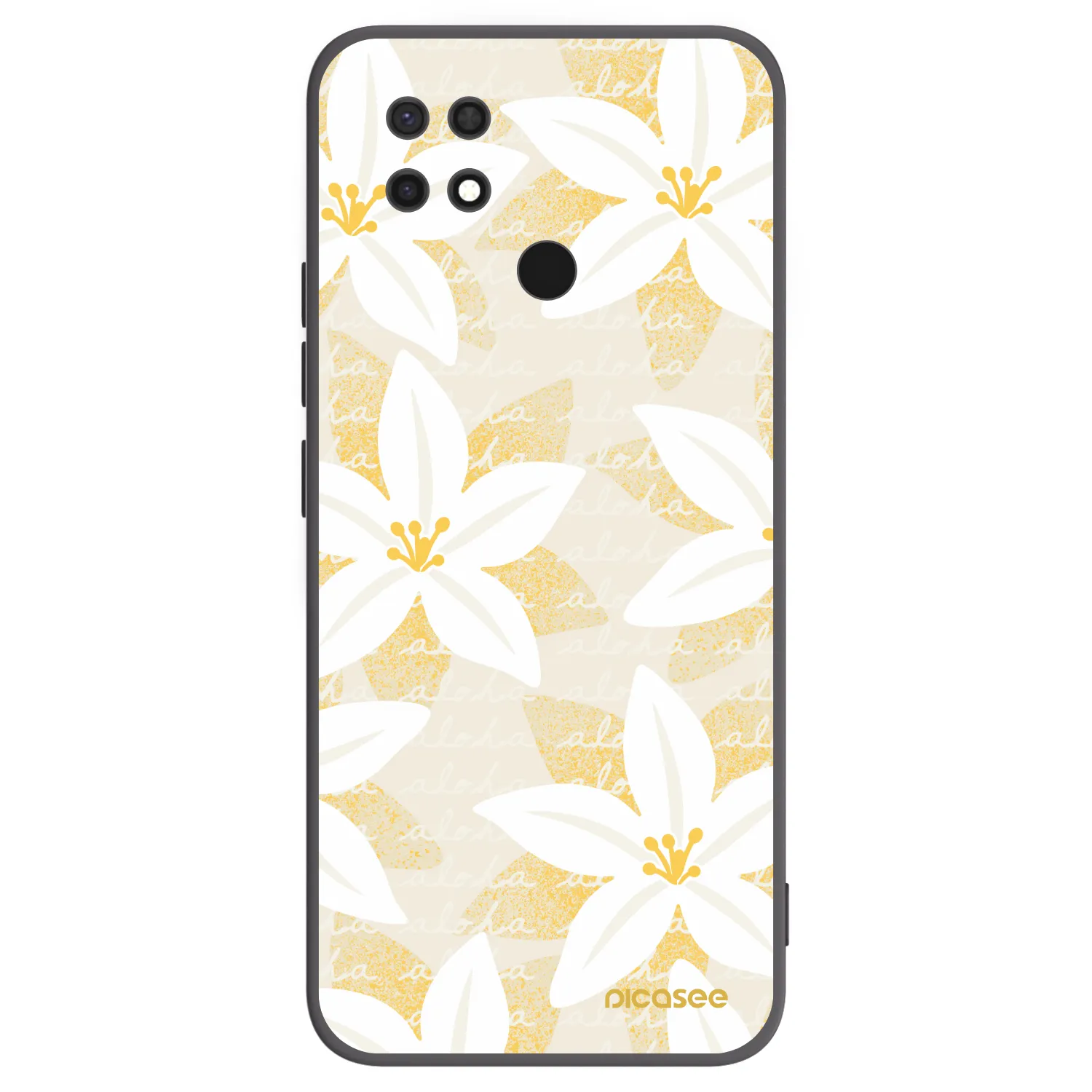 Picasee silikonový černý obal pro Xiaomi Redmi 10C - Island Leave