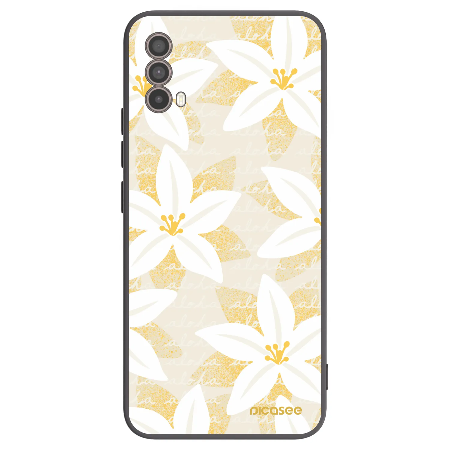 Picasee silikonový černý obal pro Motorola Moto E40 - Island Leave
