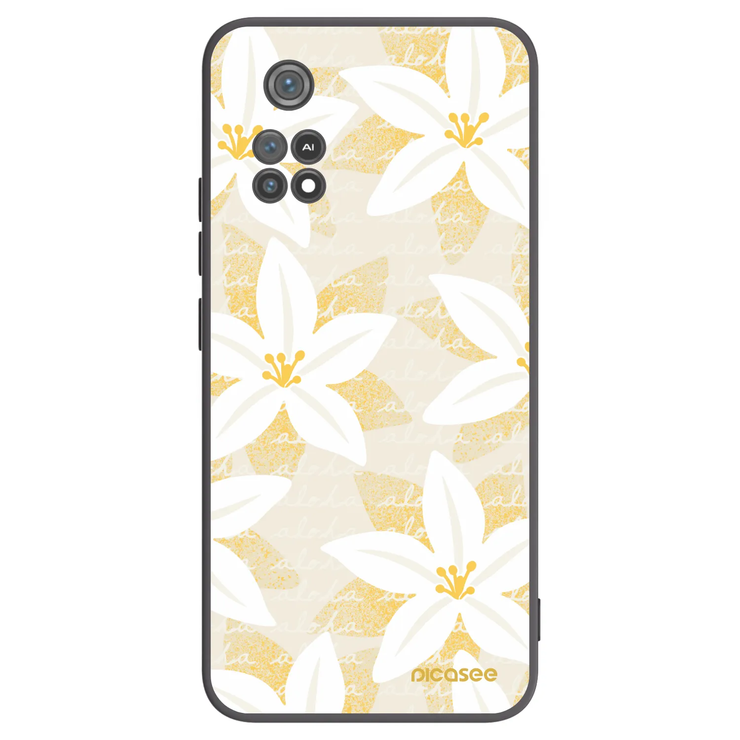 Picasee silikonový černý obal pro Xiaomi Poco M4 Pro - Island Leave