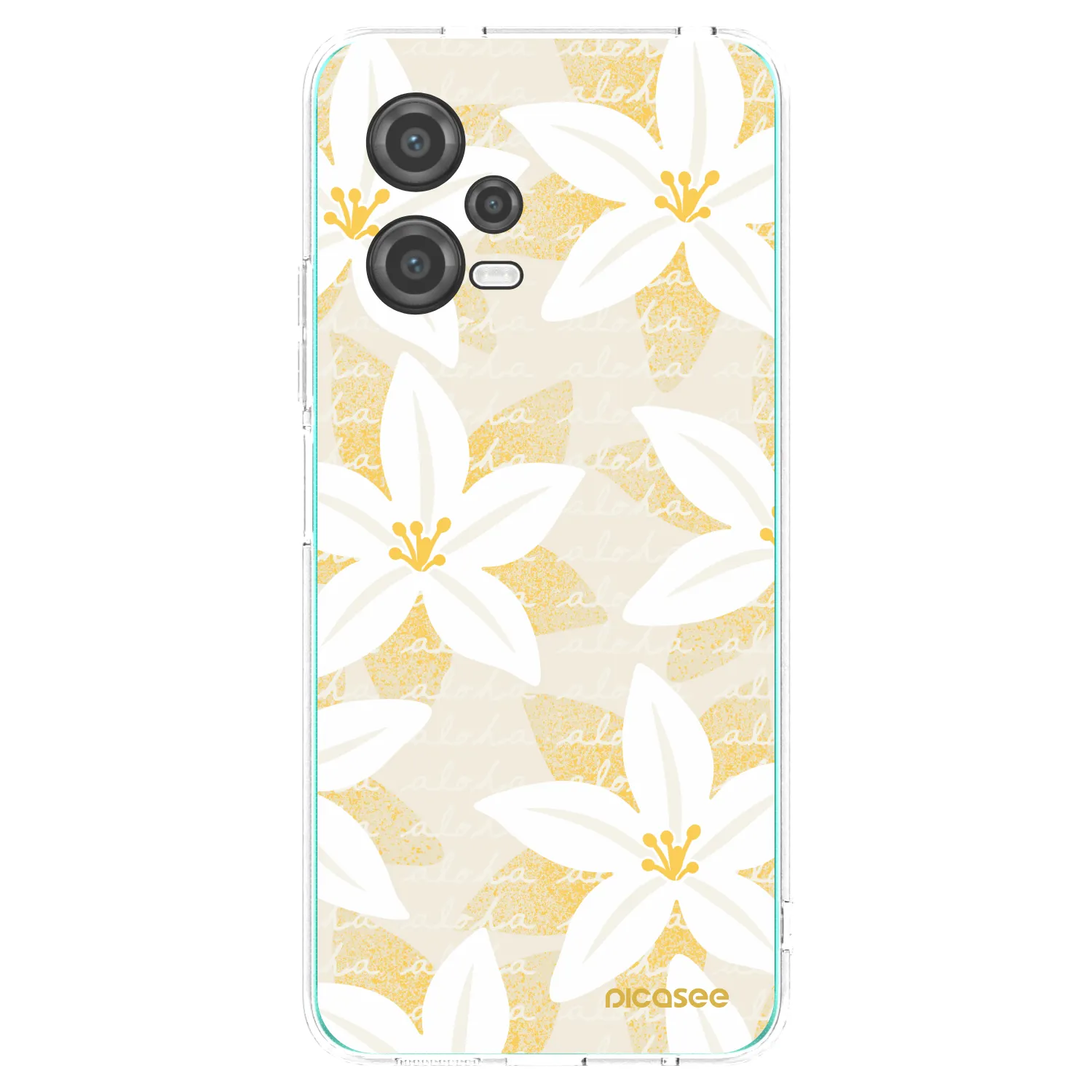 Picasee silikonový průhledný obal pro Xiaomi Poco X5 - Island Leave