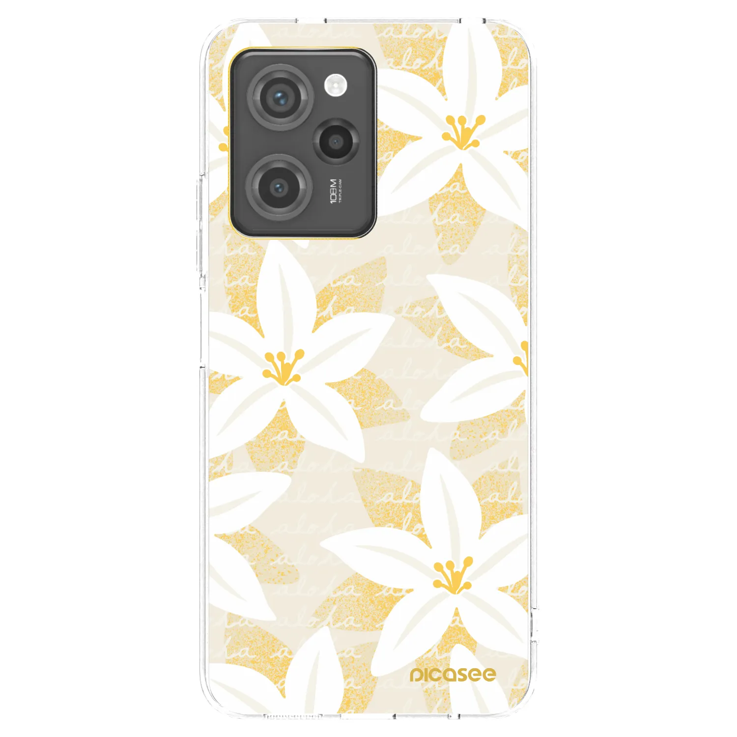 Picasee silikonový průhledný obal pro Xiaomi Poco X5 Pro - Island Leave